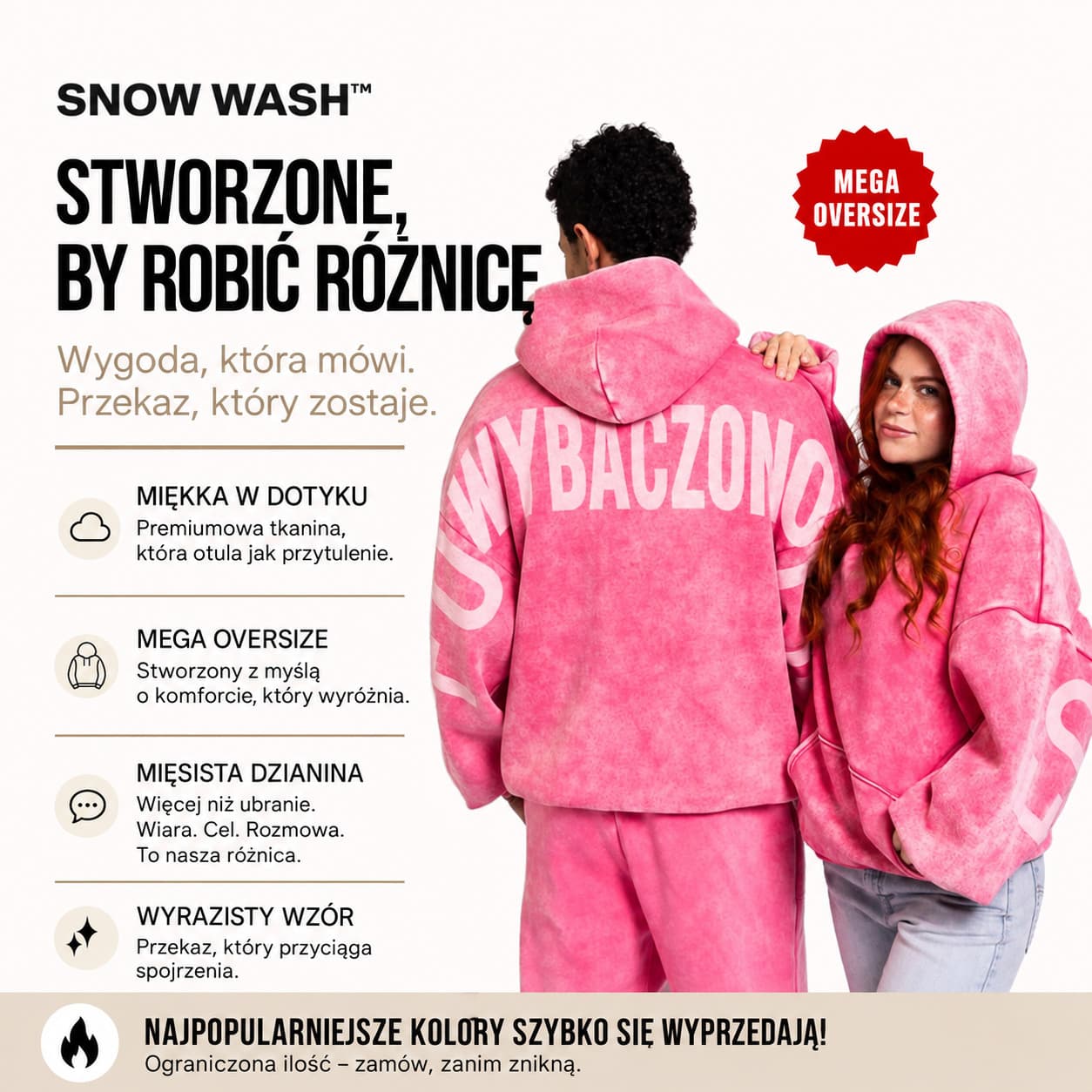 Snow Wash™ — bluza oversize
