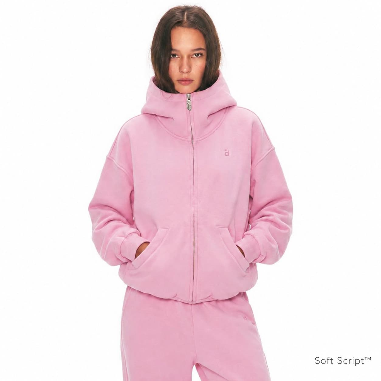 Soft Script™ — bluza na zamek