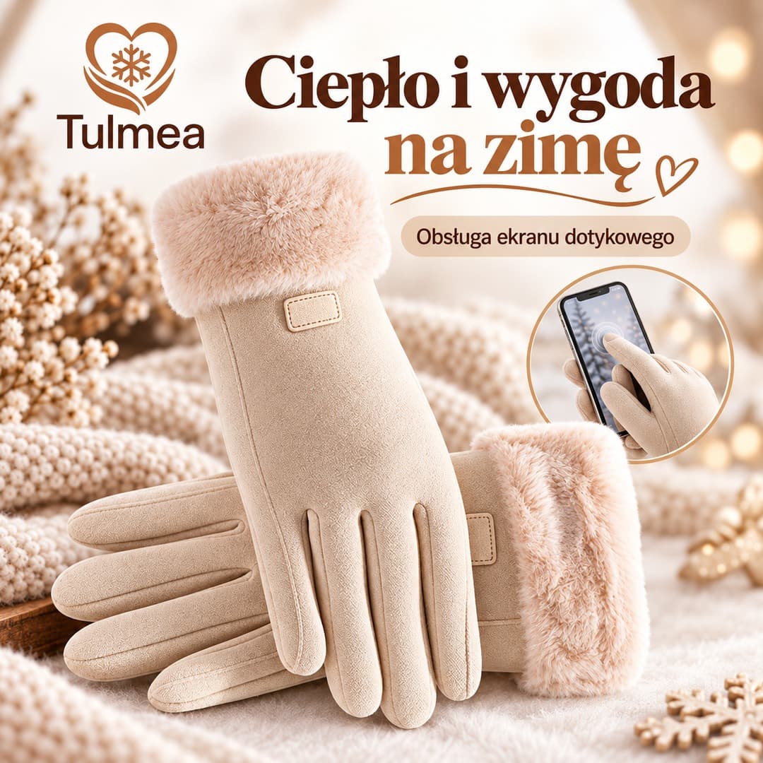 Tulmea™ – damskie ocieplane rękawiczki z funkcją ekranu dotykowego