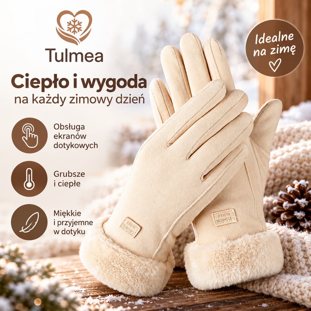 Tulmea™ – damskie ocieplane rękawiczki z funkcją ekranu dotykowego