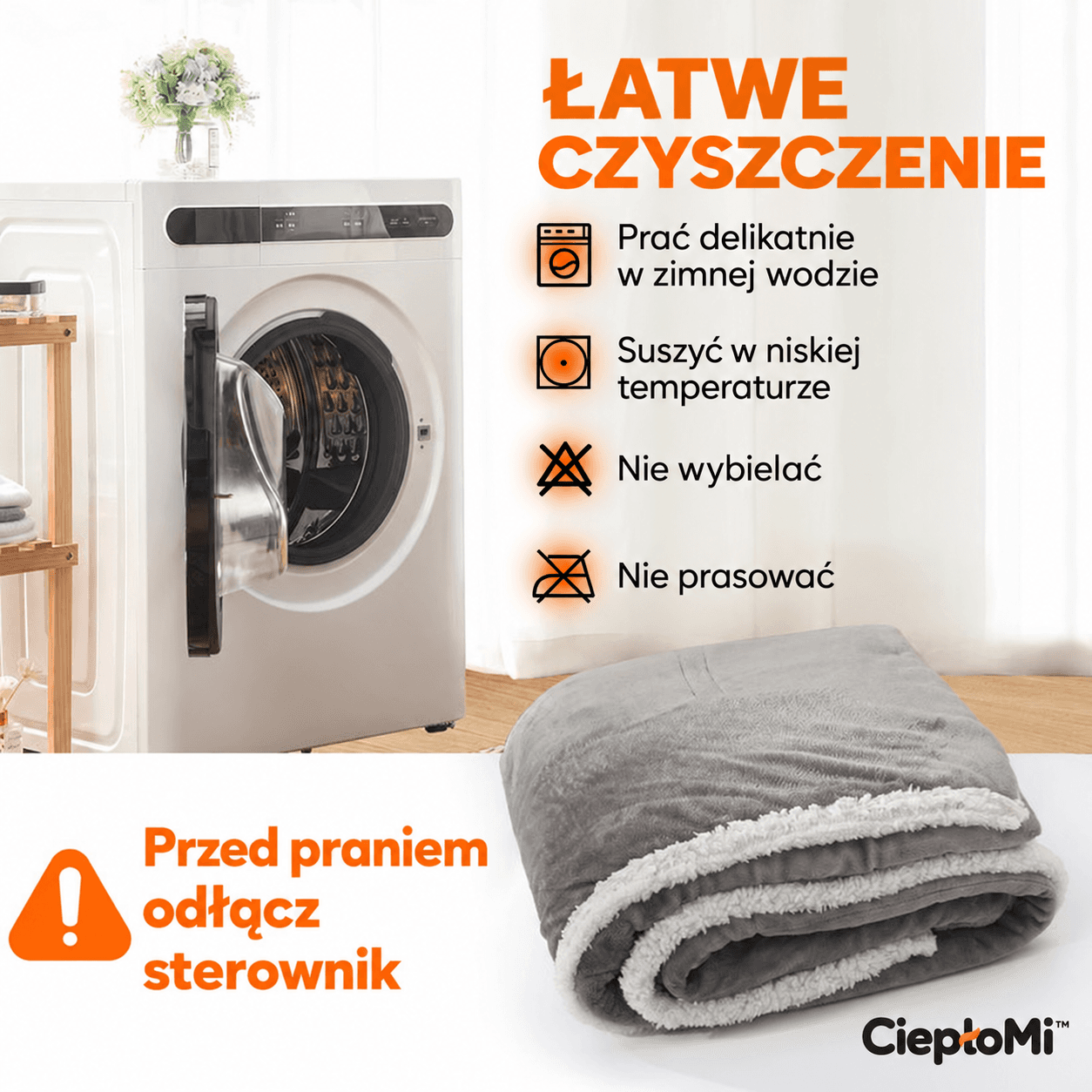 CiepłoMi™ – elektryczny koc do noszenia, gołębia szarość