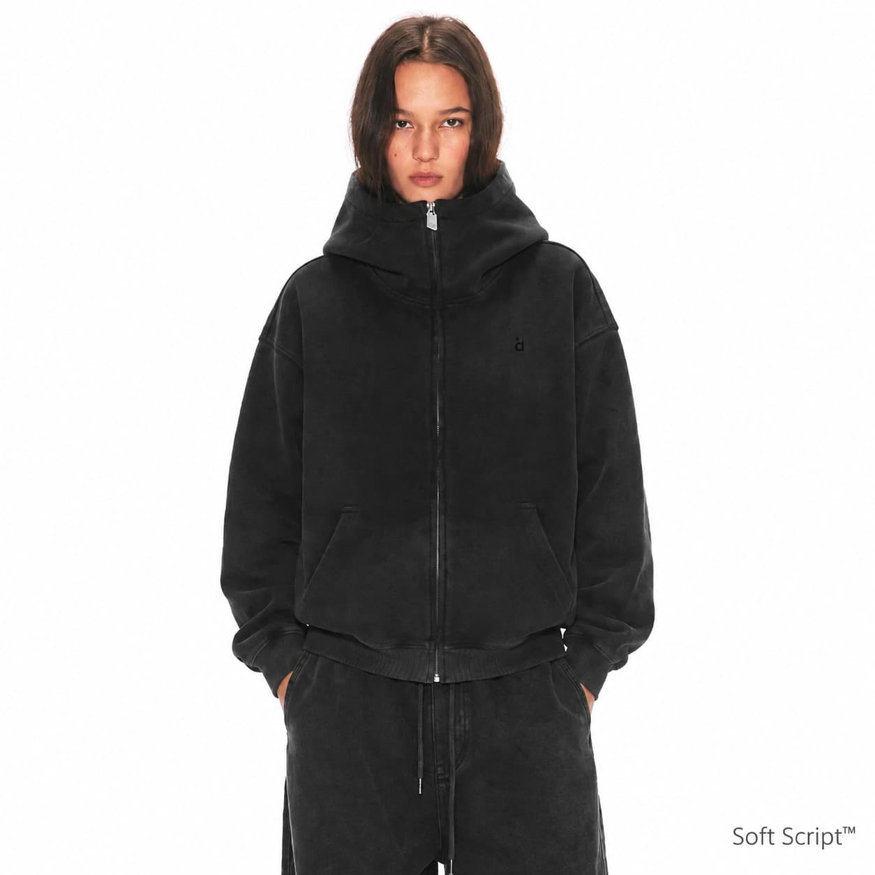 Soft Script™ — bluza na zamek