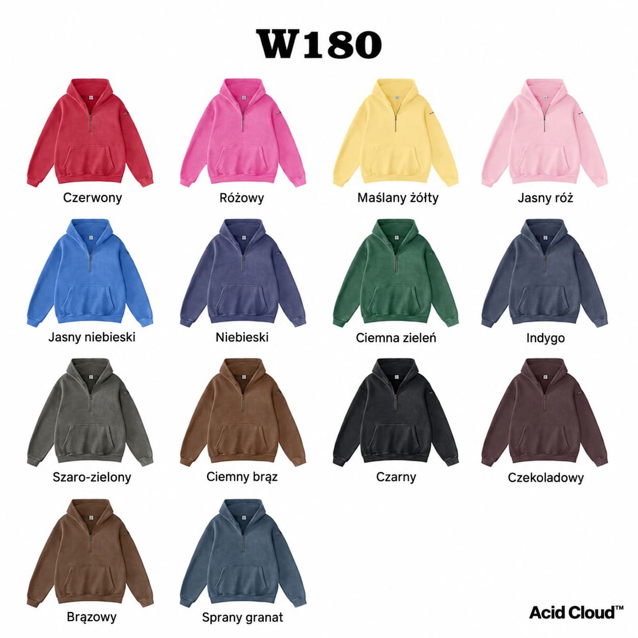Acid Cloud™ — bluza half-zip