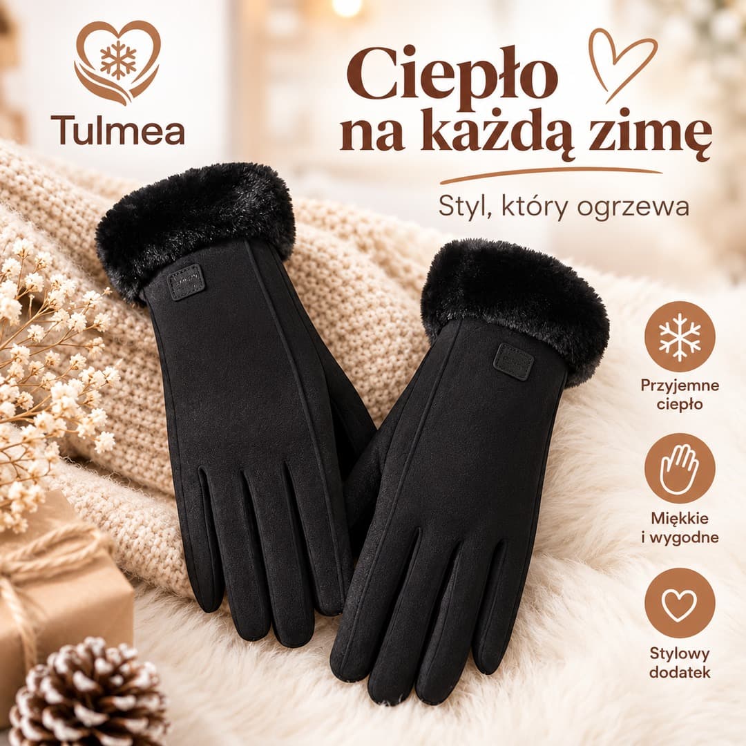 Tulmea™ – damskie ocieplane rękawiczki z funkcją ekranu dotykowego