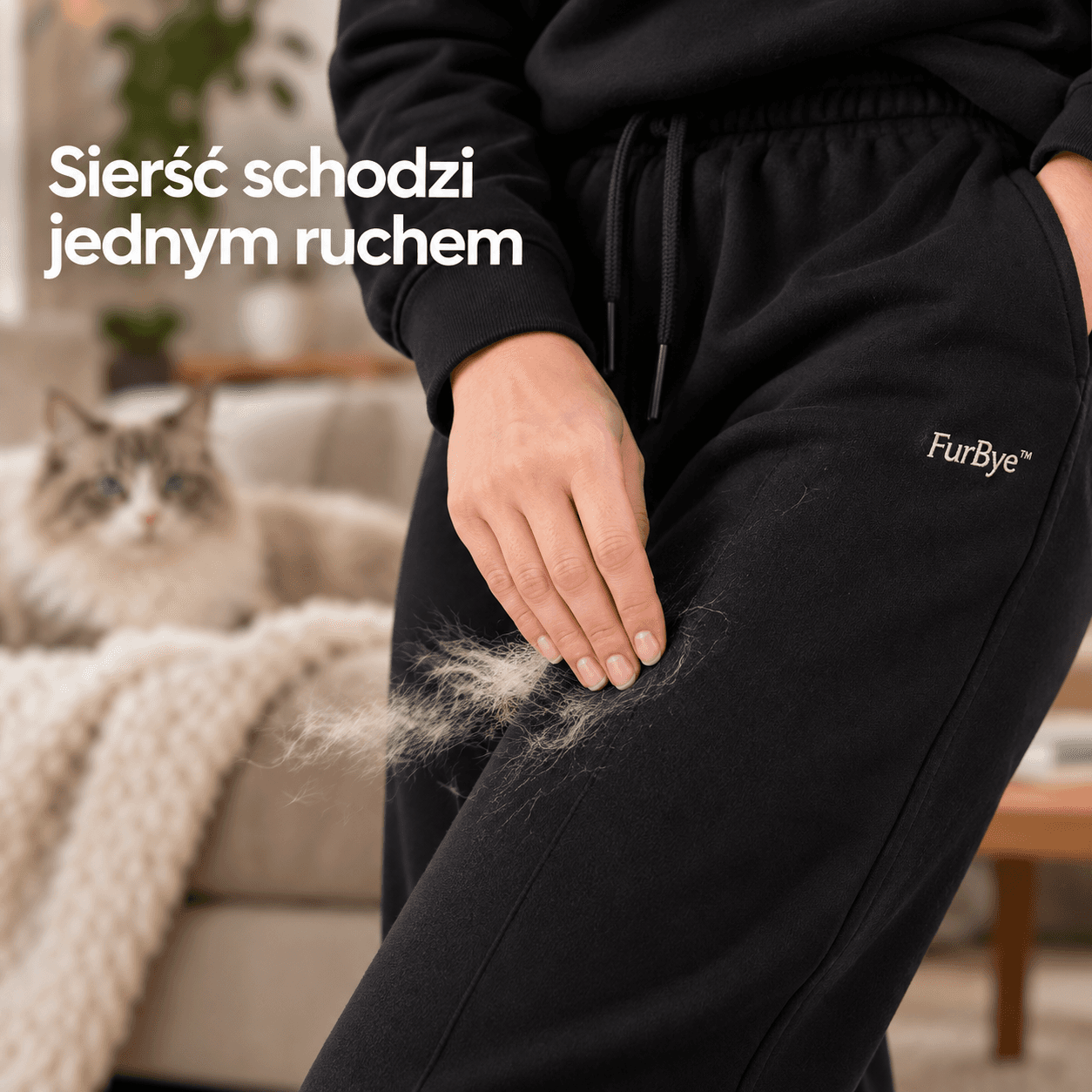 FurBye™ – bluza i spodnie dresowe odporne na sierść