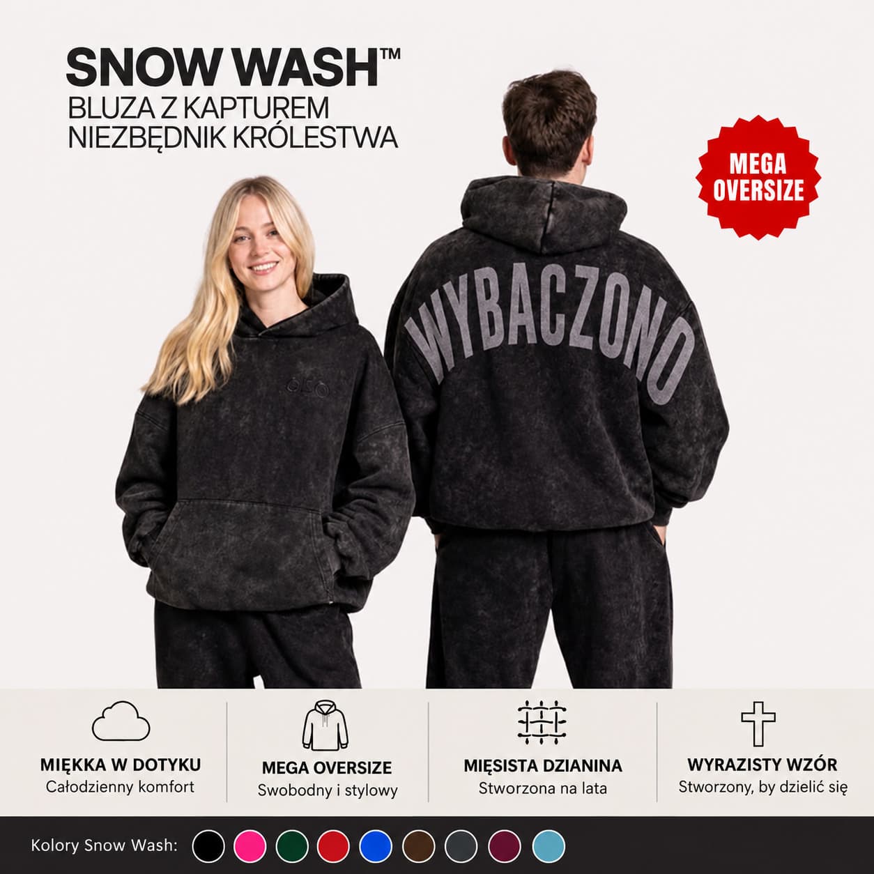 Snow Wash™ — bluza oversize