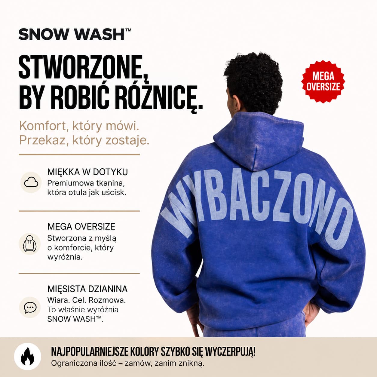 Snow Wash™ — bluza oversize