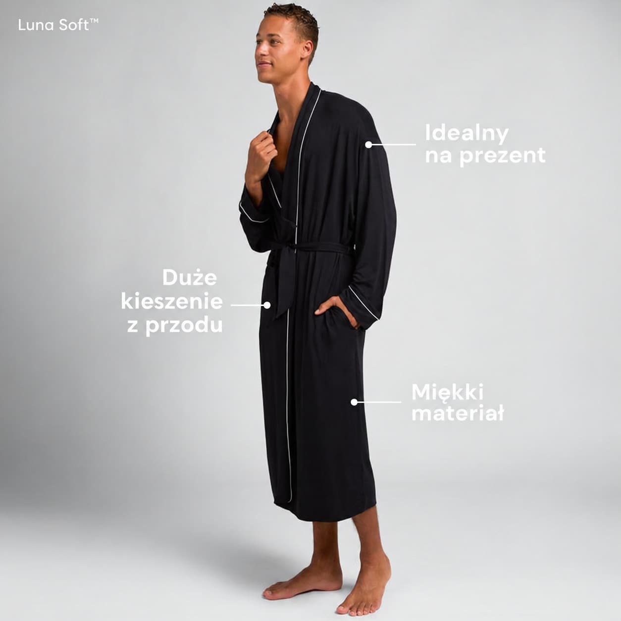 Luna Soft™ — szlafrok modalowy