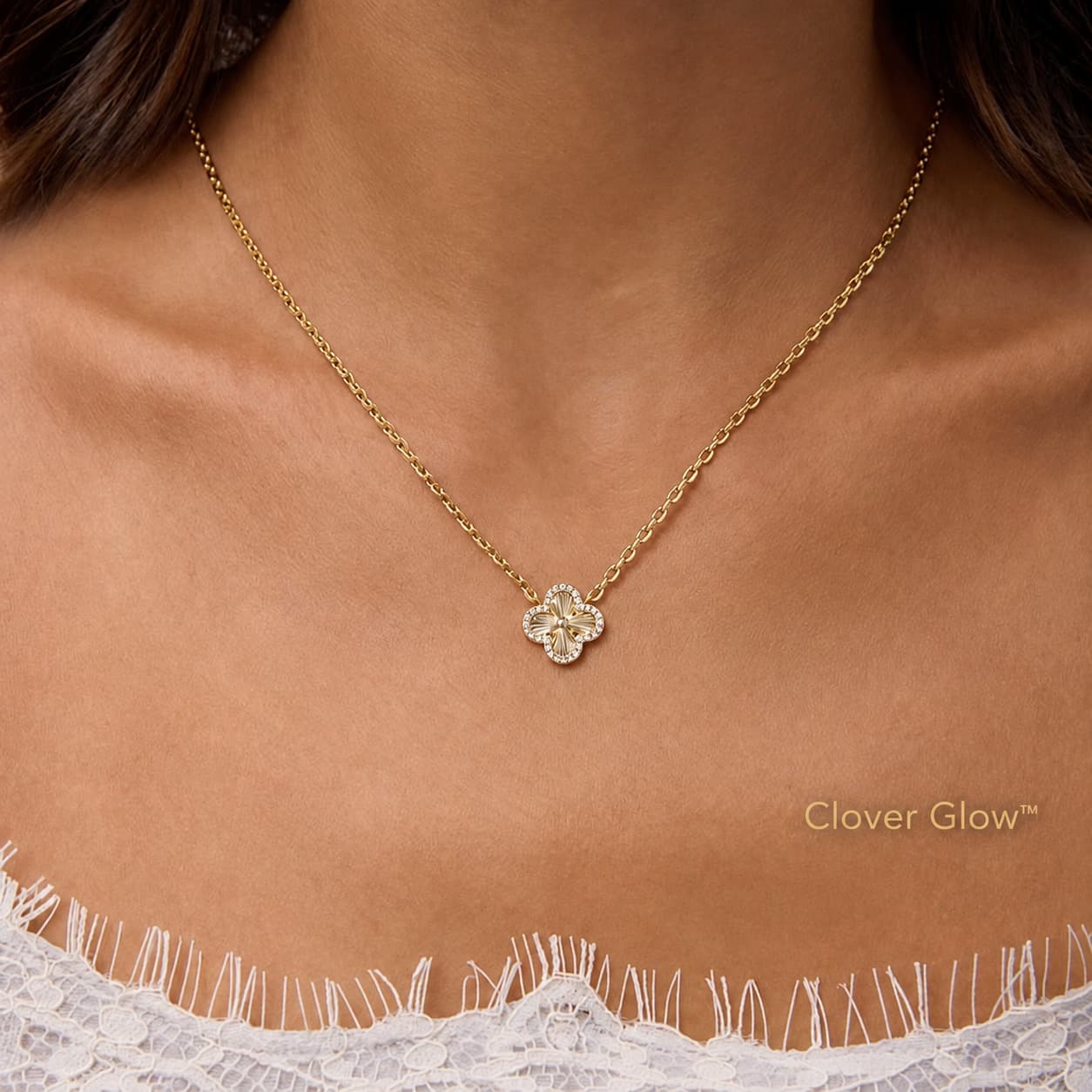 Clover Glow™ — naszyjnik koniczyna